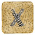 Carolines Treasures Letter x Musical Instrument Alphabet Foam Coasters- Set of 4 CJ2004-XFC